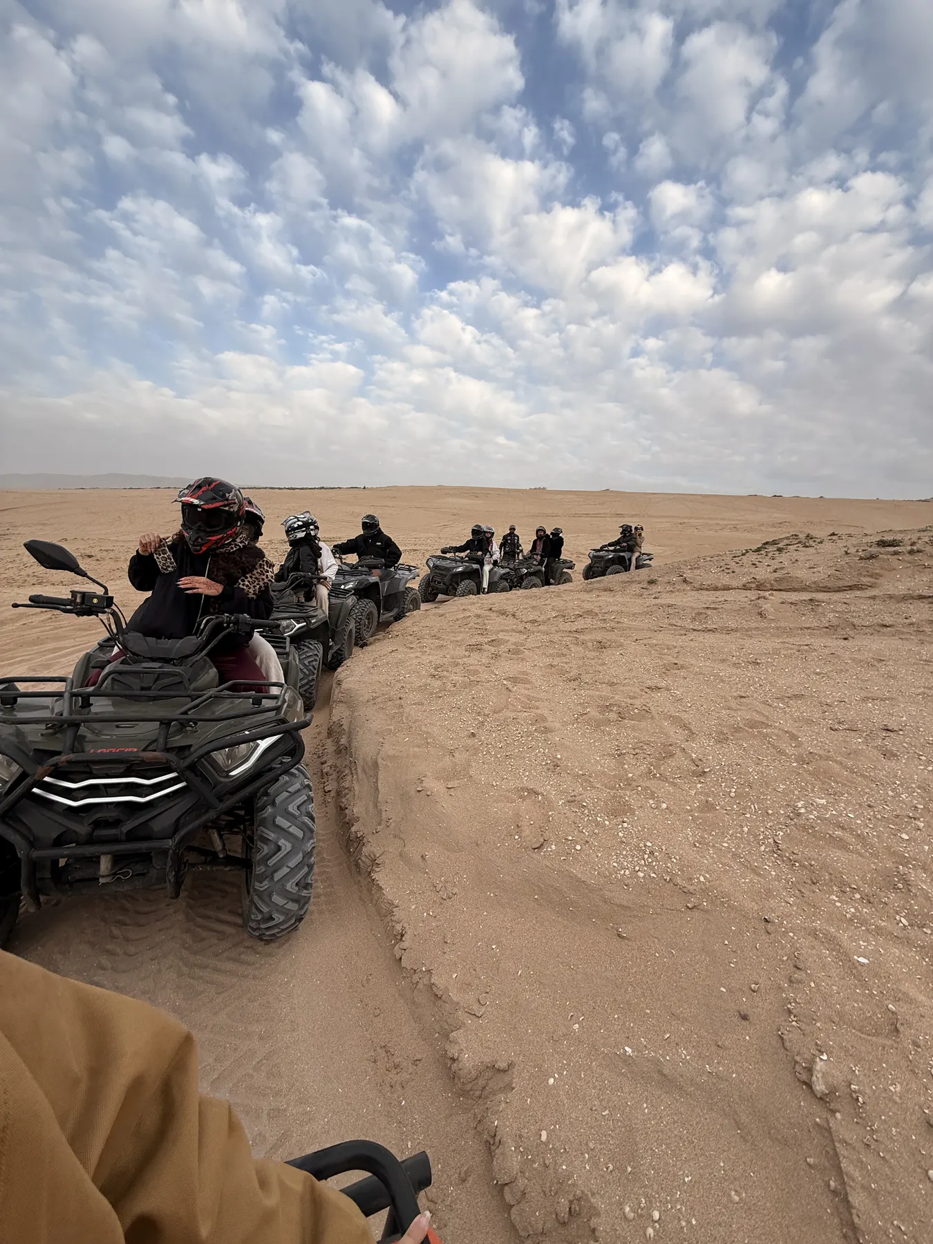 Quad bike adventure on the dunes