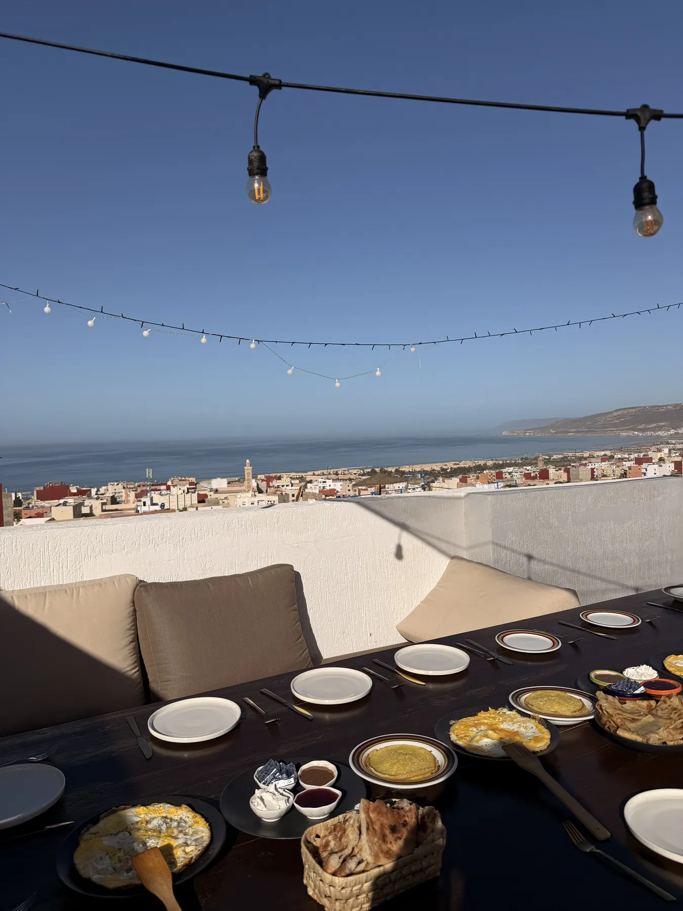 Moroccan tea and dinner on the terrace